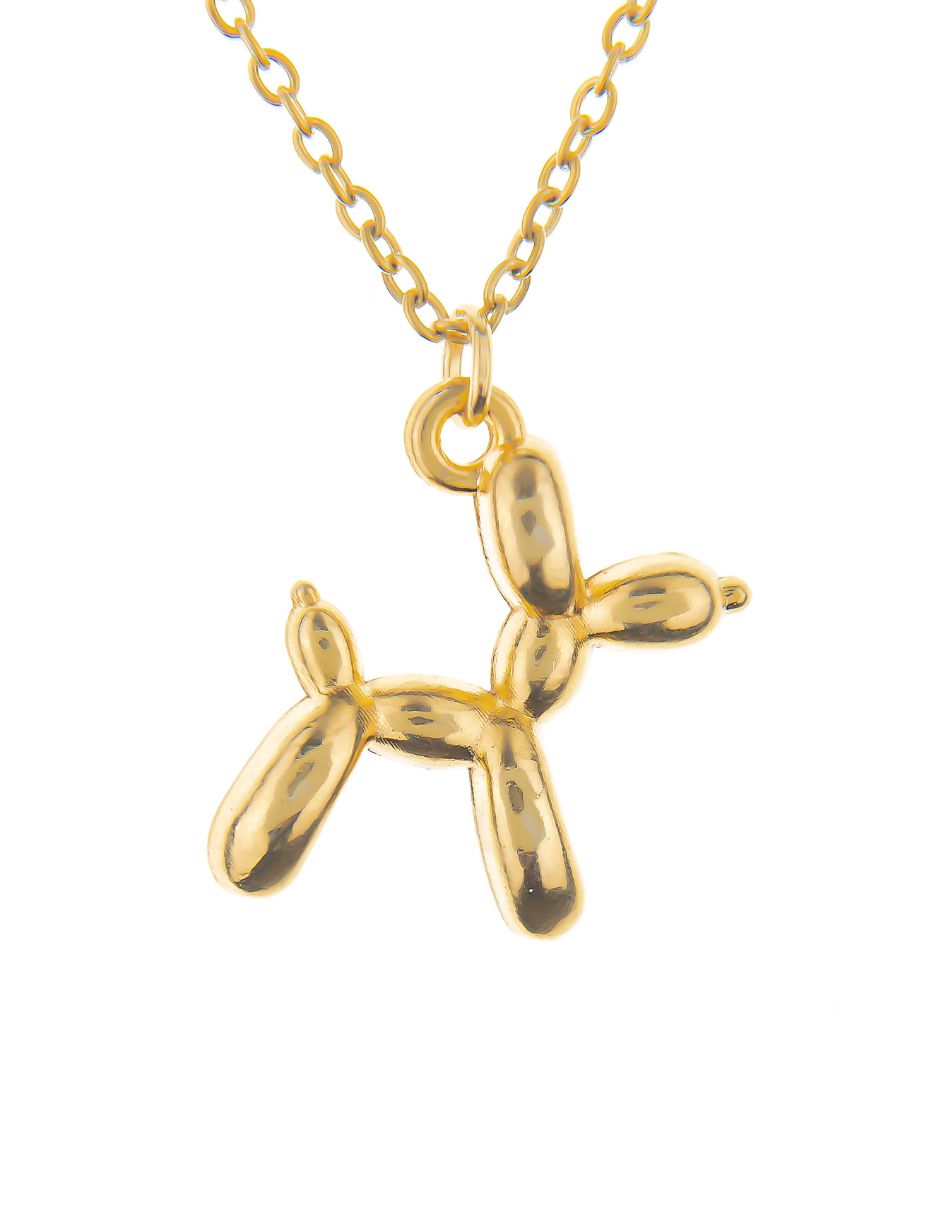 JIMENA - Gold Plated Balloon Dog Necklace