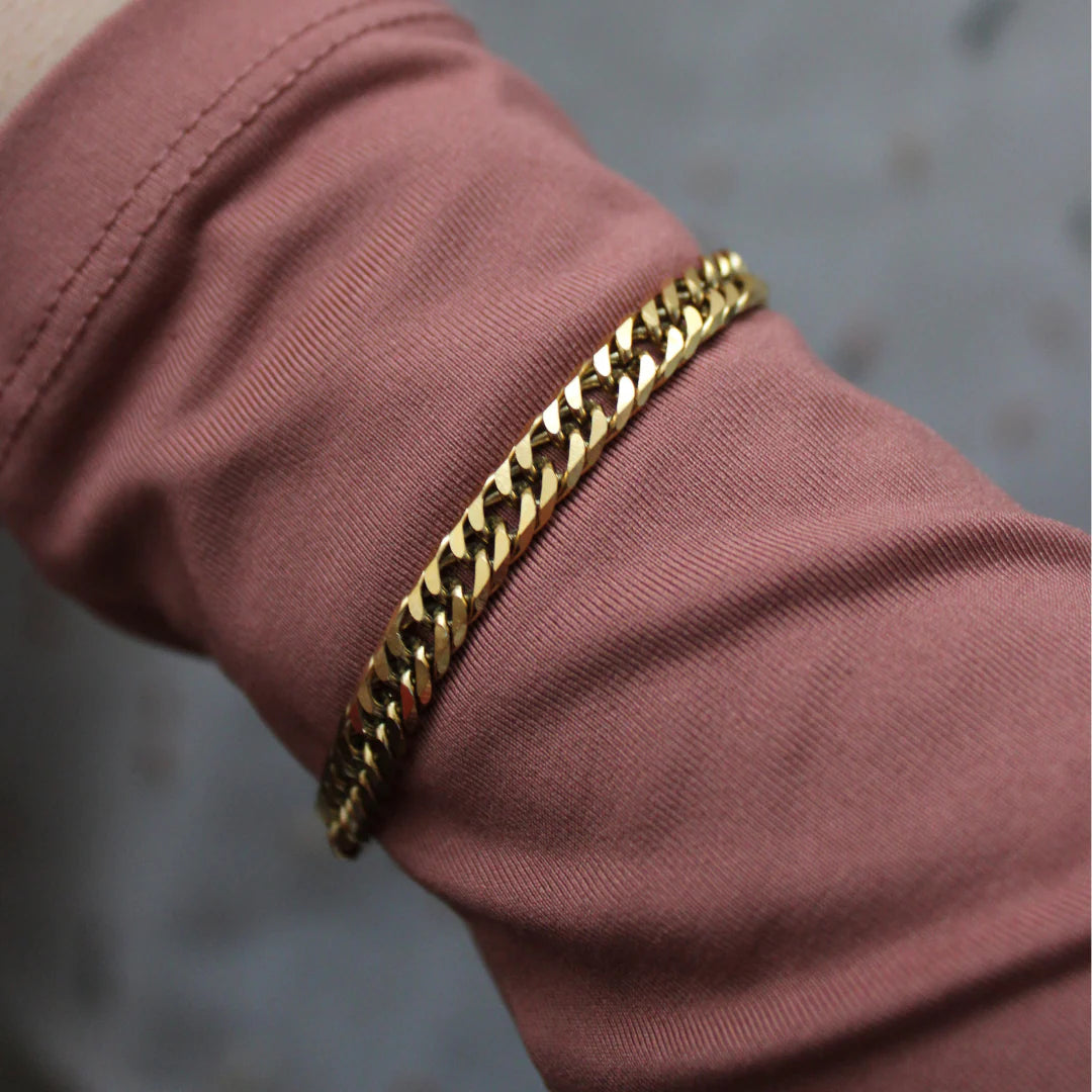 ISIS - PULSERA ESLABONES CORTOS ACERO INOXIDABLE