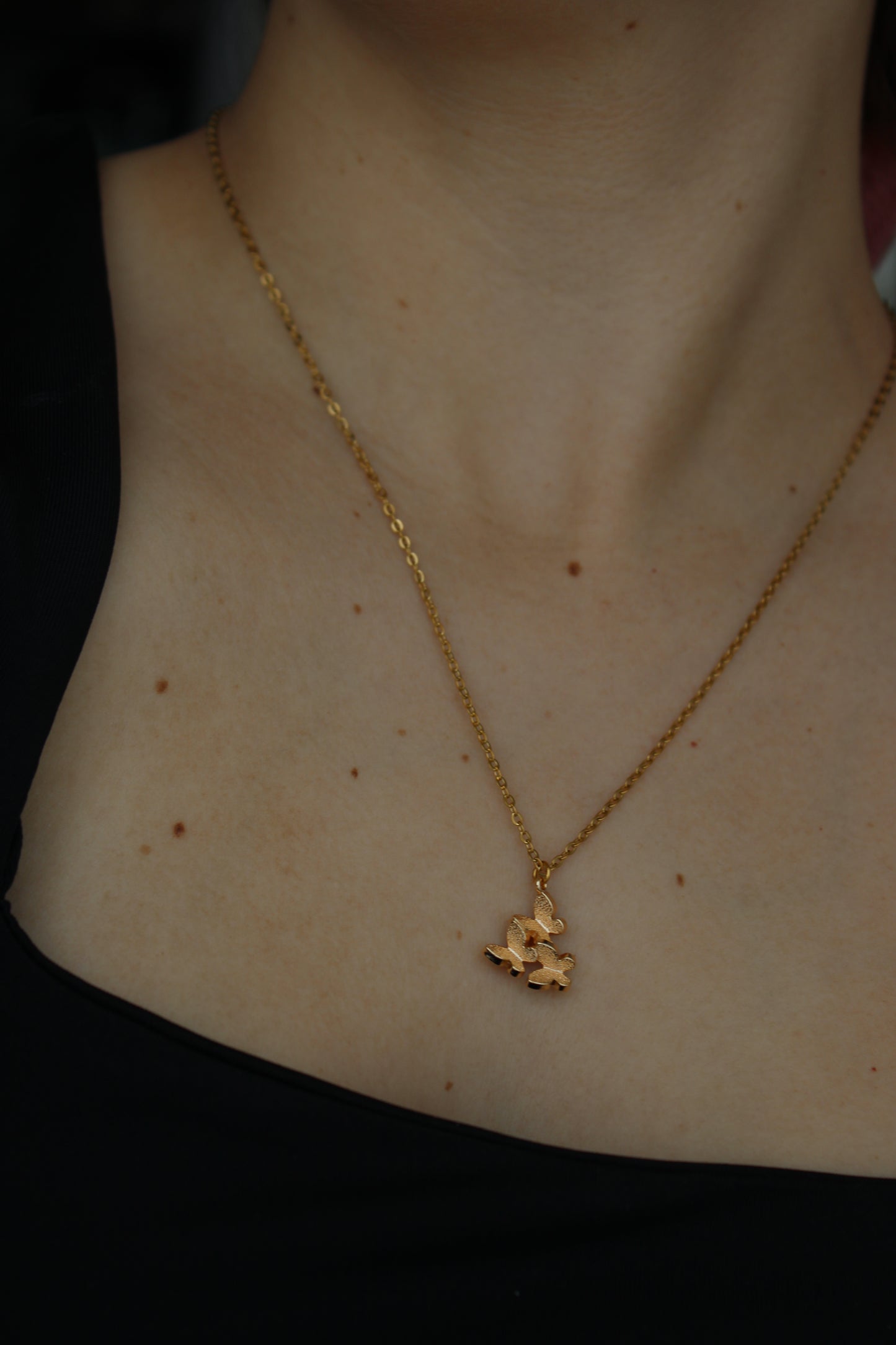 - 3 Mariposas Chapa de Oro