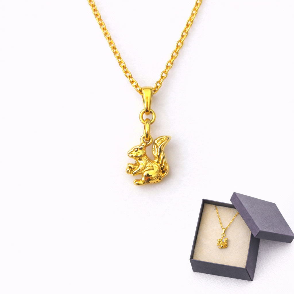 ILIAN - Tulip Flower Necklace 18k gold sheet