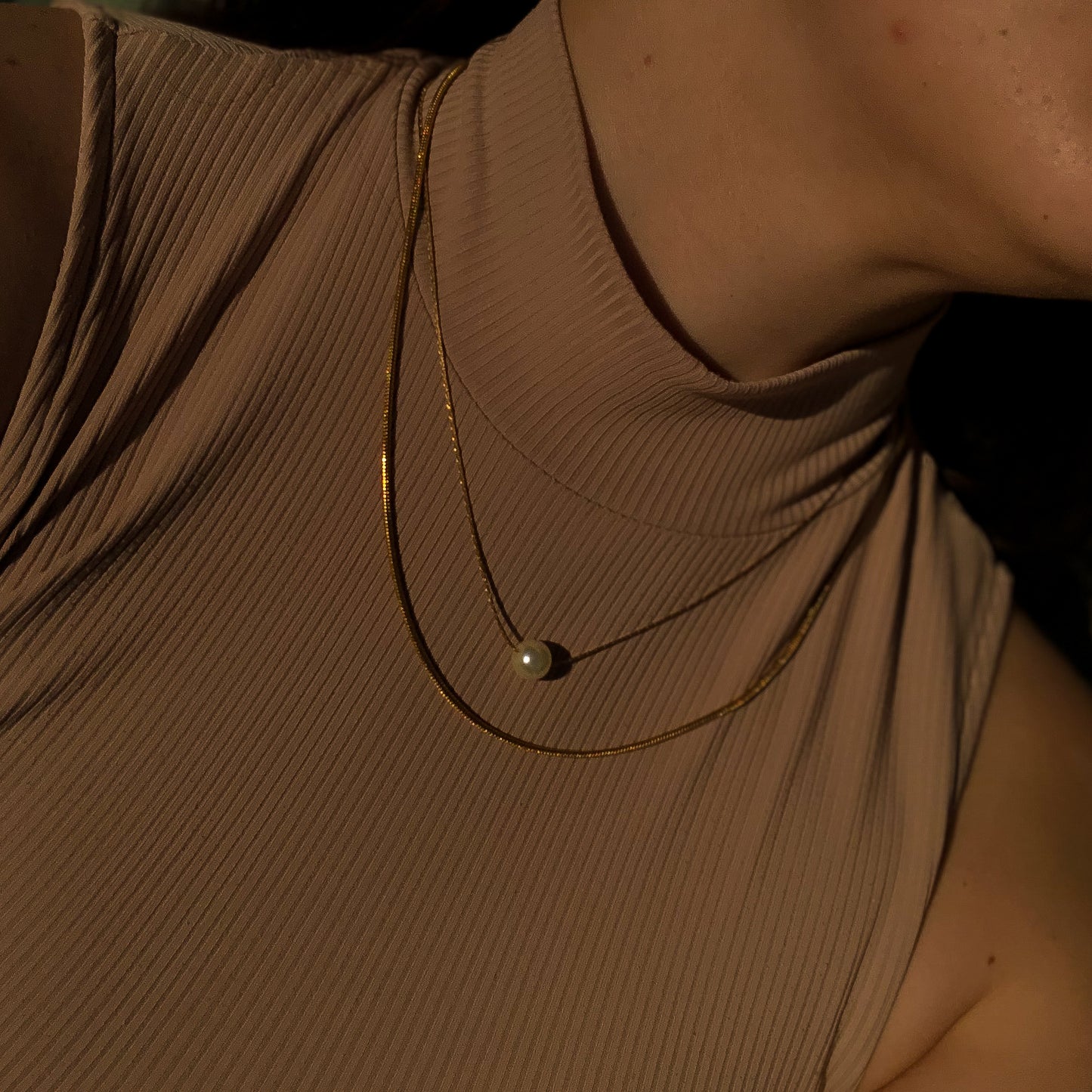 MARIANA - Gold Plated Pearl Necklace