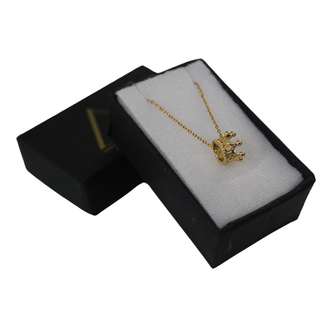 ALETIA - Collar Corona Chapa de Oro