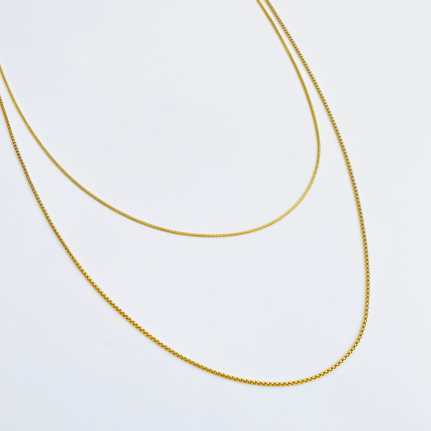 BROOKE - COLLAR DOBLE COLA DE RATA ACERO INOXIDABBL