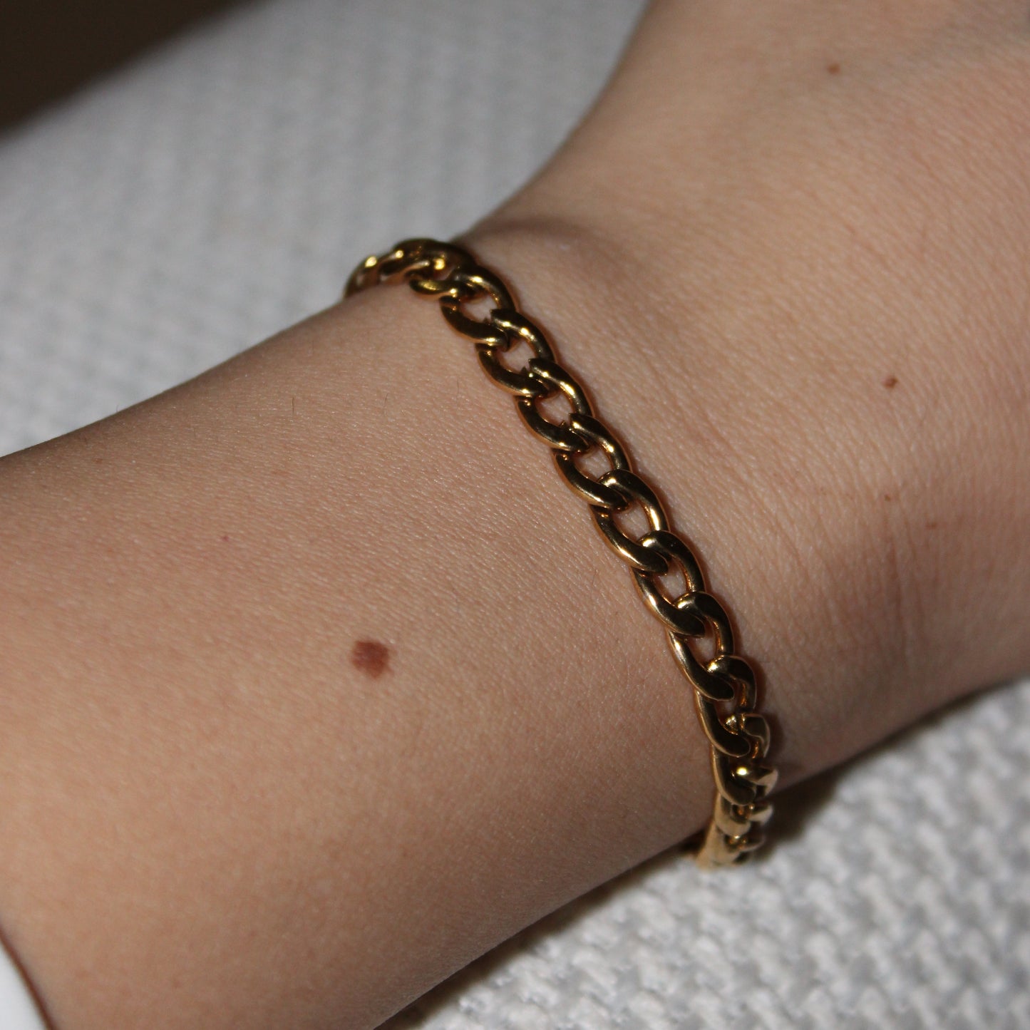 ISELA - PULSERA ESLABONES GRANDE ACERO INOXIDABLE