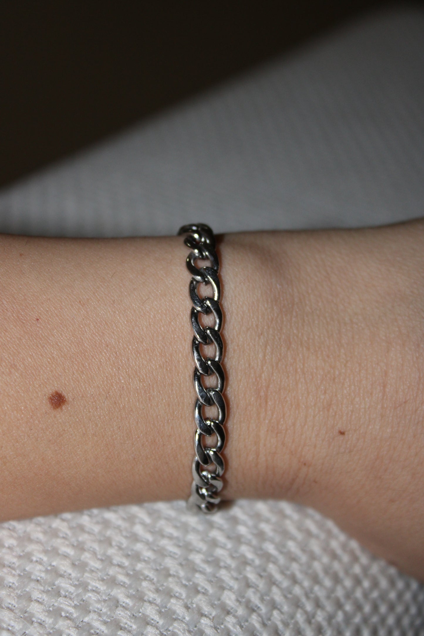 ISELA - PULSERA ESLABONES GRANDE ACERO INOXIDABLE