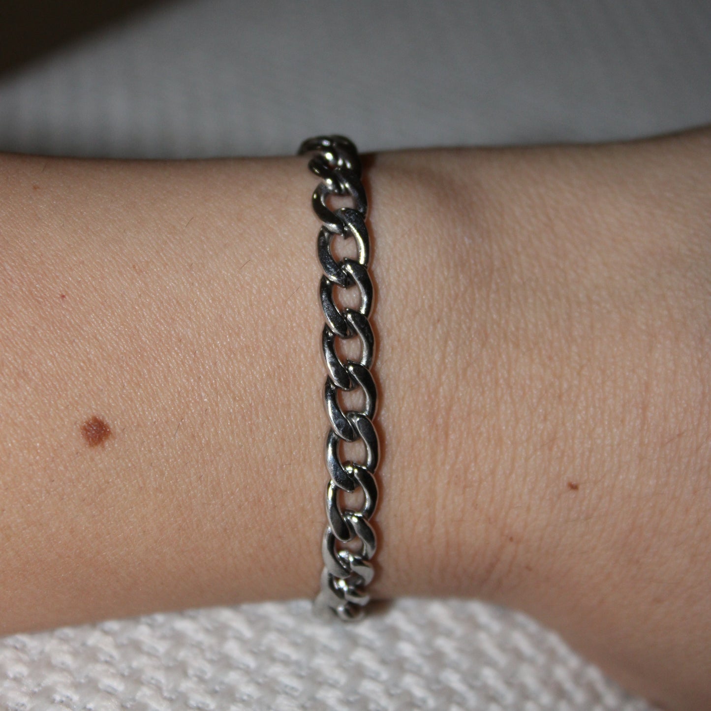 ISELA - PULSERA ESLABONES GRANDE ACERO INOXIDABLE