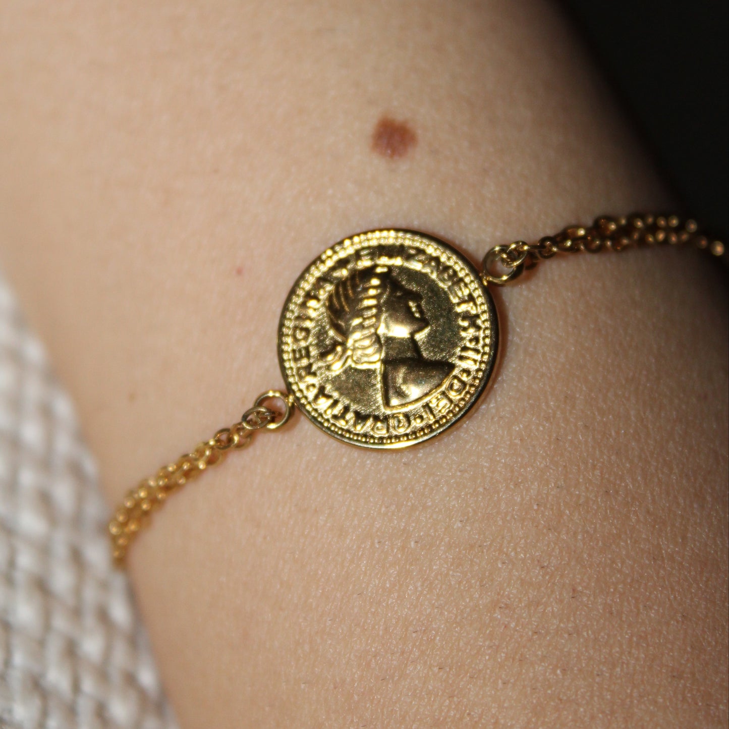 - PULSERA MONEDA ACERO INOXIDABLE