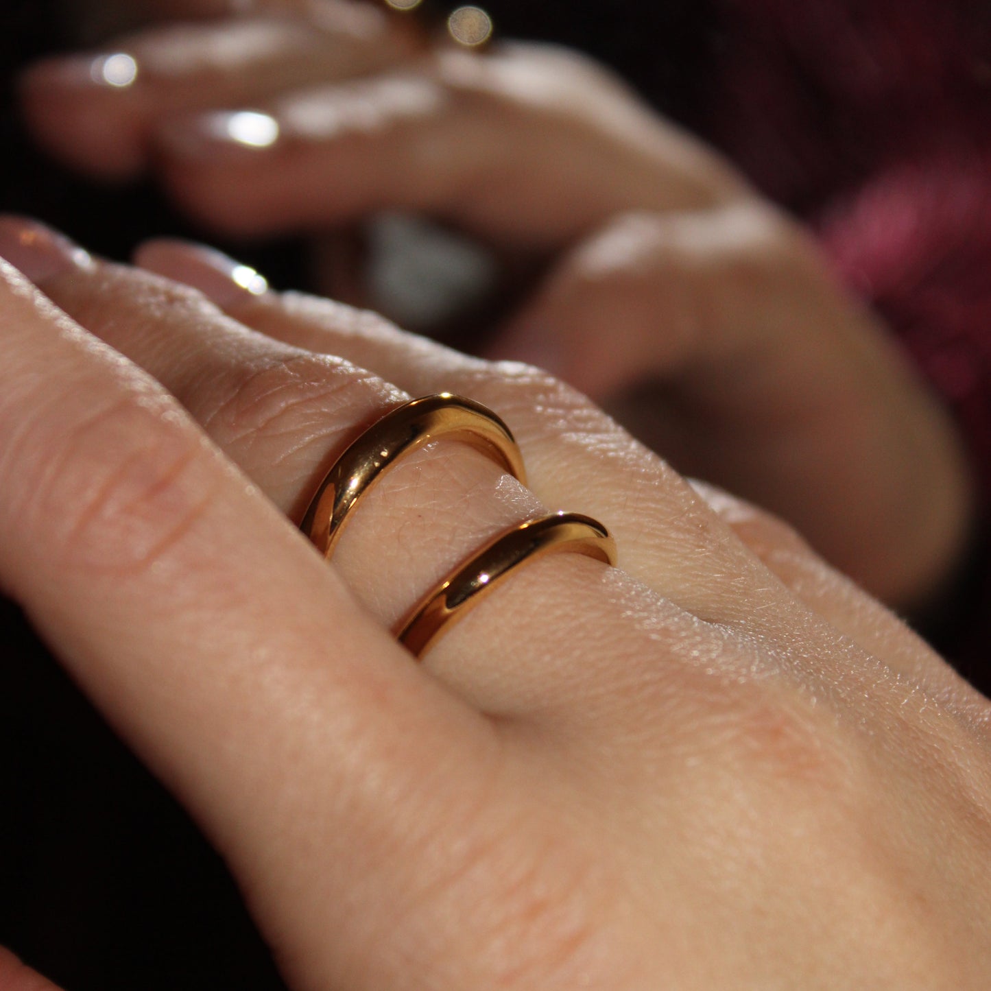 MAIA - Anillo Doble Acero Inoxidable