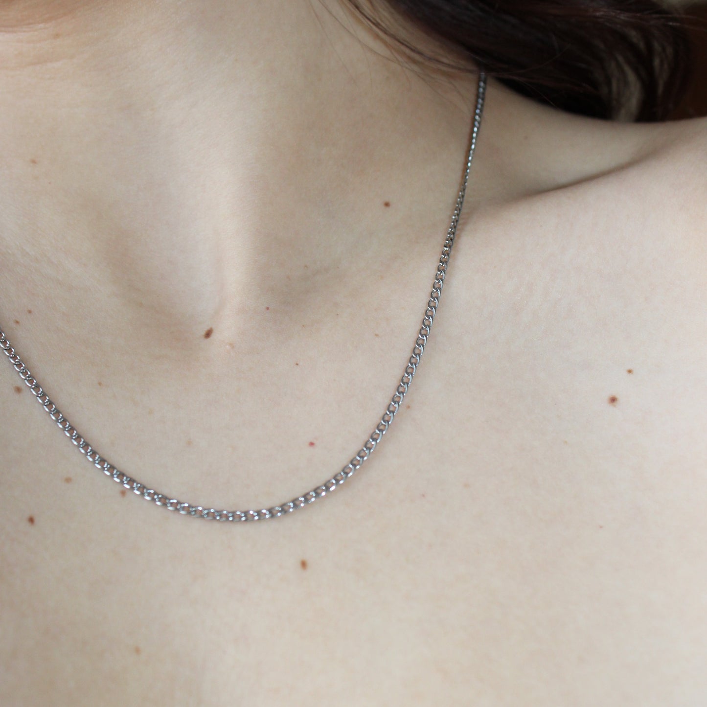 SELYN - Cadena Barbada Delgada Acero inoxidable