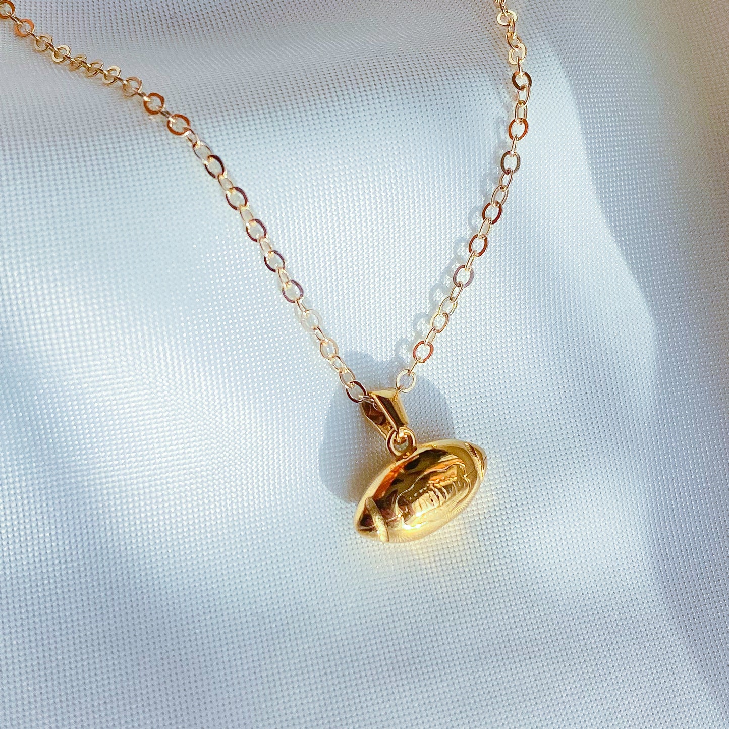 KIRSTEN - COLLAR BALON FUTBOL AMERICANO ACERO INOXIDABLE