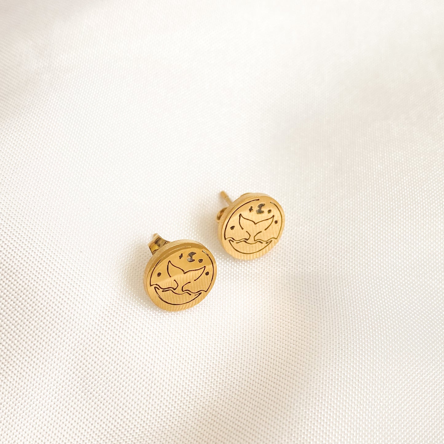 KYTZIA - ARETES COLA DE BALLENA ACERO INOXIDABLE