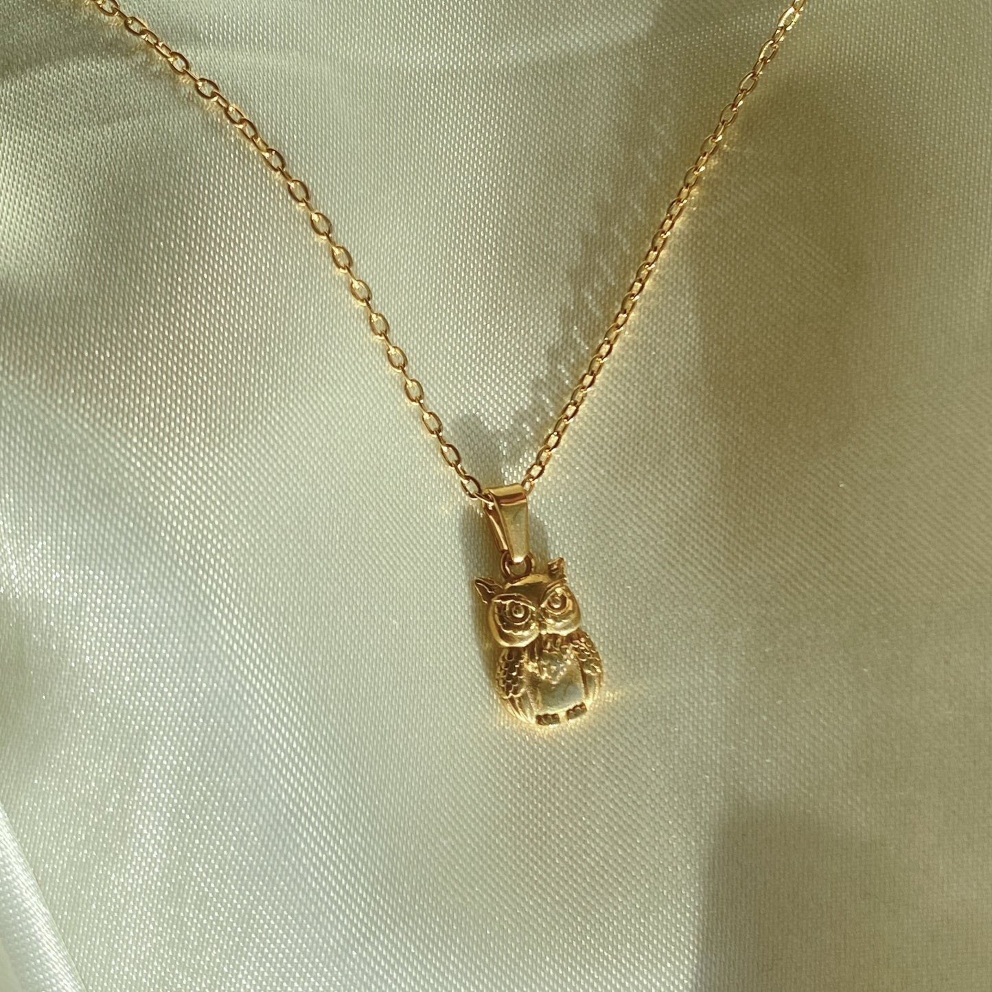 XIMENA - COLLAR BUHO ACERO INOXIDABLE