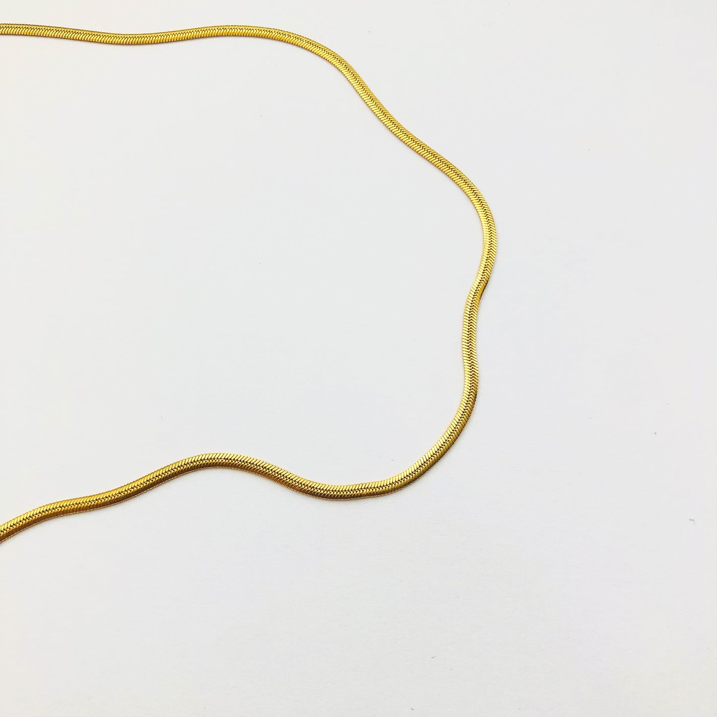 LILIANA - Cadena plana delgada Acero inoxidable