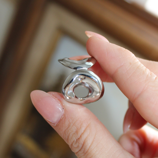 KARIA - ANILLO DONAS ACERO INOXIDABLE