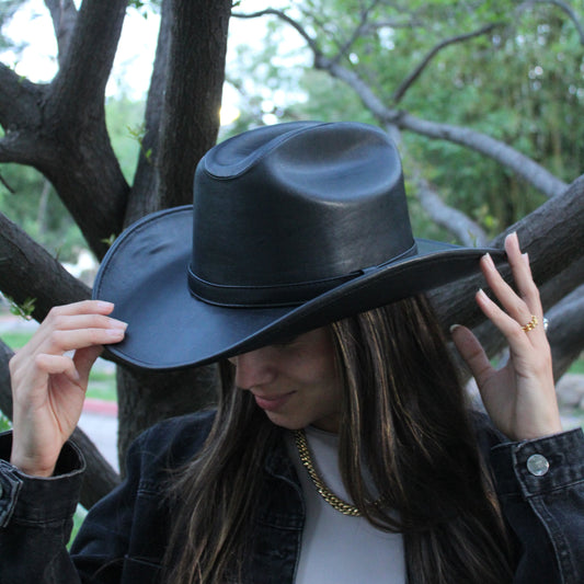 MONTERREY - Sombrero vaquero piel vegana cowgirl