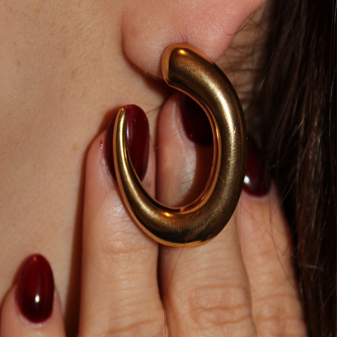 YESENIA - ARETES GRANDES CIRCULARES