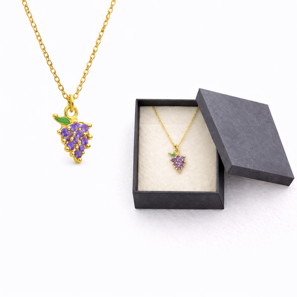 - Collar Uva fruta Zirconias