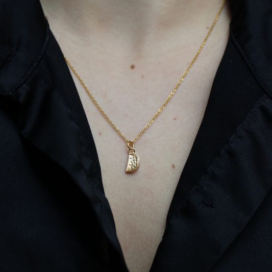 ABBY - COLLAR SANDIA CHAPA DE ORO