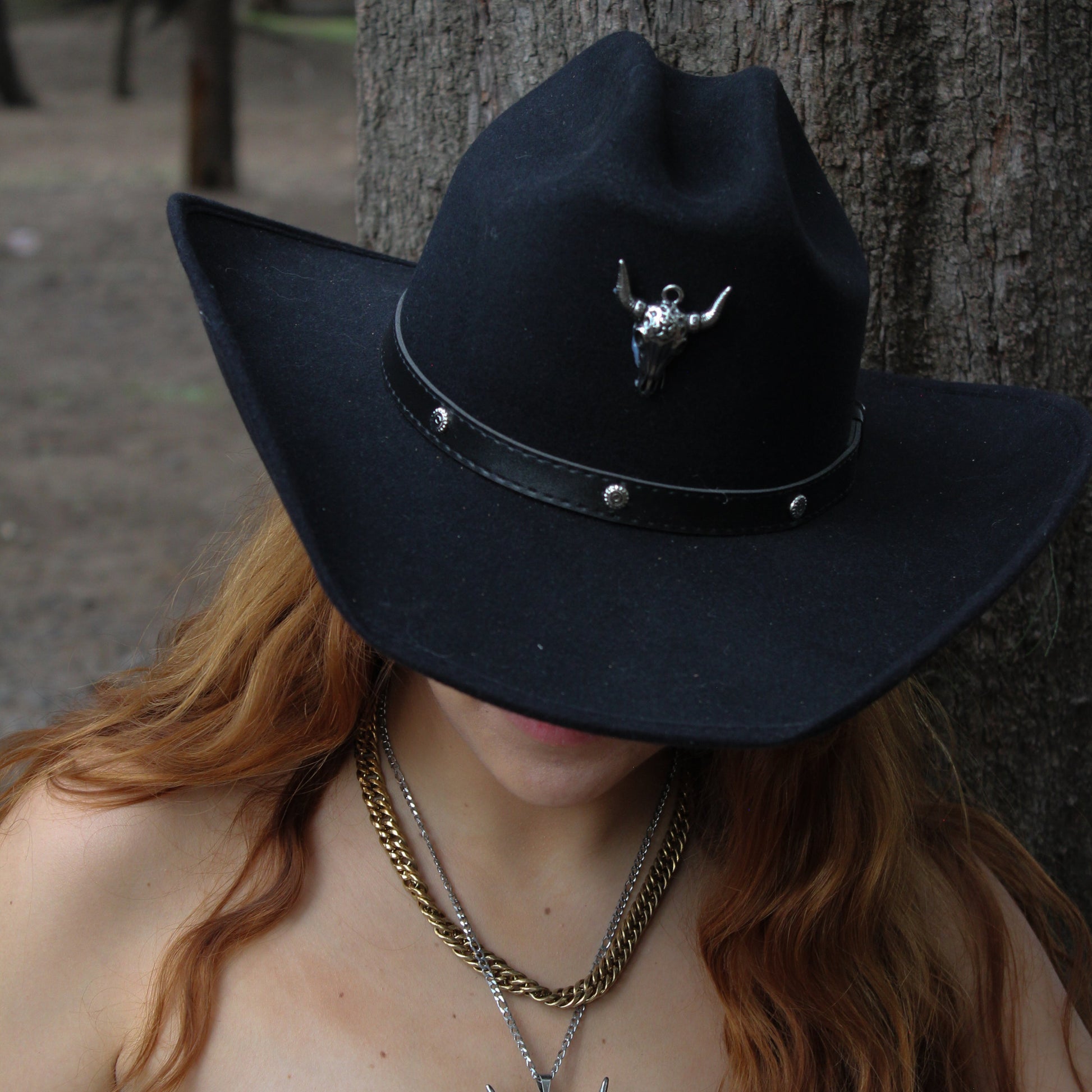 SONORA Sombrero vaquero con toro algodón cowgirl - Main Image