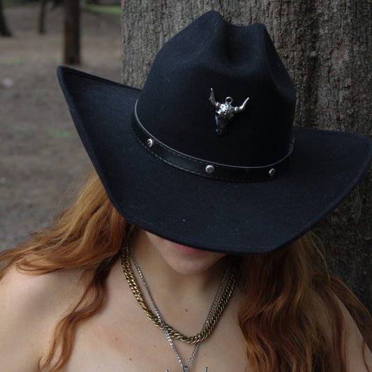 SONORA - Sombrero vaquero con toro algodón cowgirl