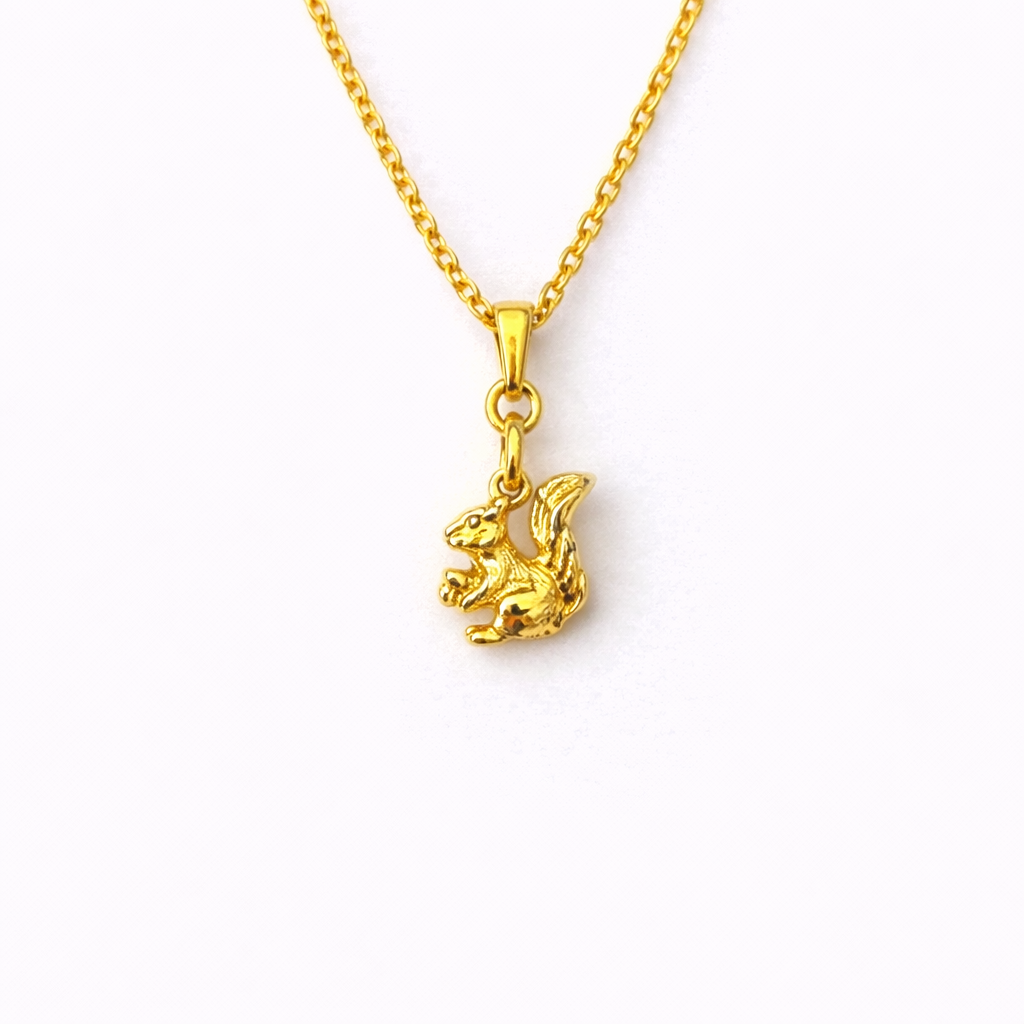 MIRELI - Collar Ardilla Chapa de oro