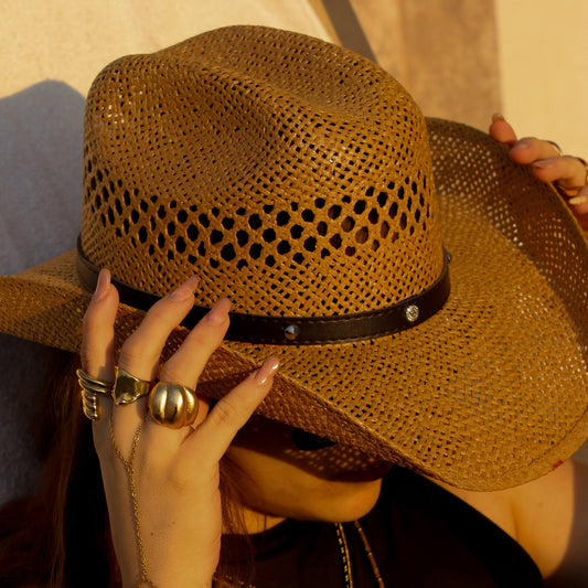 Puerto Vallarta - Sombrero vaquero de playa de paja
