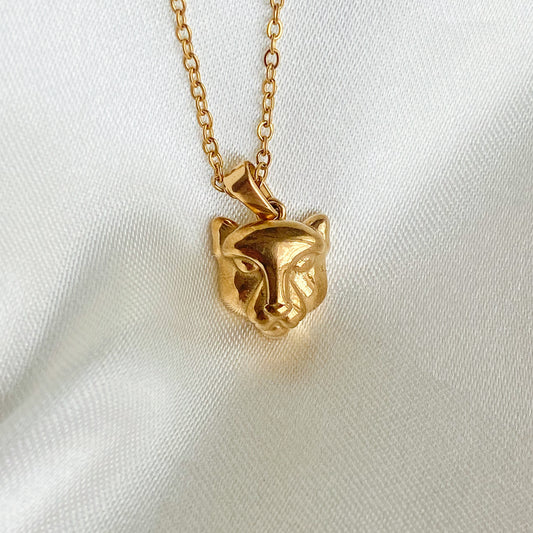 DESIREE - COLLAR PANTERA ACERO INOXIDABLE