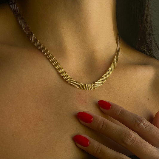 MONIQUE - CADENA DE MALLA ACERO INOXIDABLE