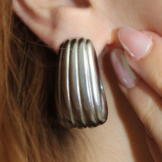 AZALIA - ARETES CUADRADOS ACERO INOXIDABLE