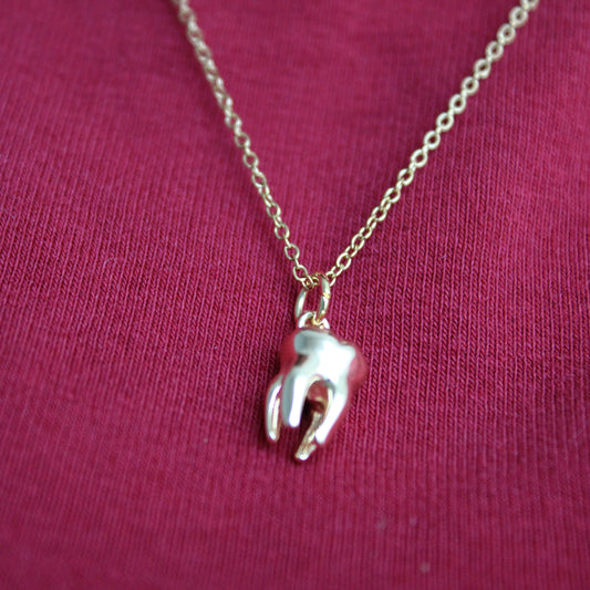 ELVIA - COLLAR DIENTE MUELA ACERO INOXIDABLE