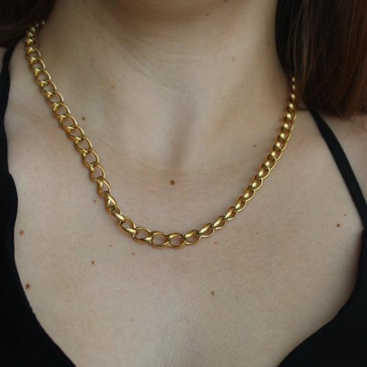 PAULA - CADENA ESLABONES AMPLIOS ACERO INOXIDABLE