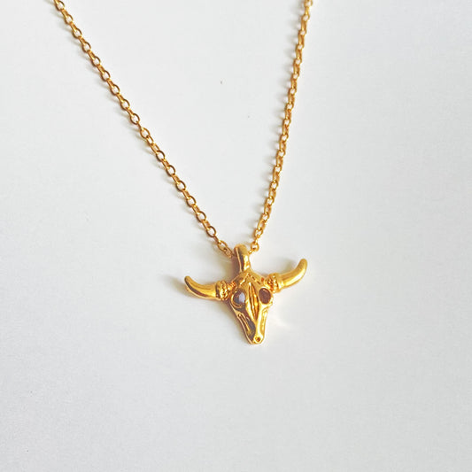 GLORIA - COLLAR TORO CHICO CHAPA DE ORO