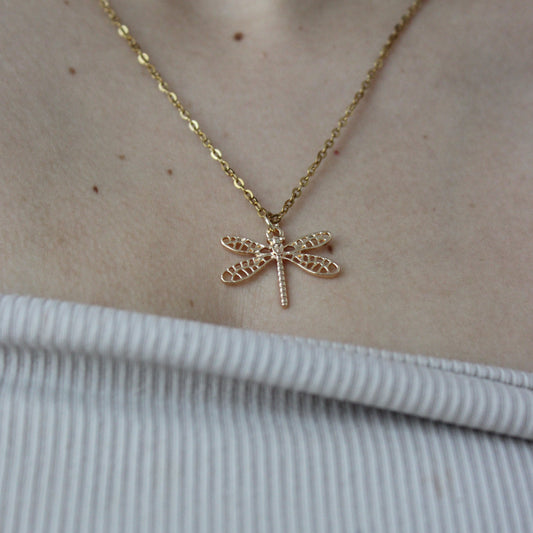 - COLLAR LIBELULA ACERO INOXIDABLE