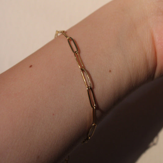 - PULSERA ESLABONES DELGADO ACERO INOXIDABLE