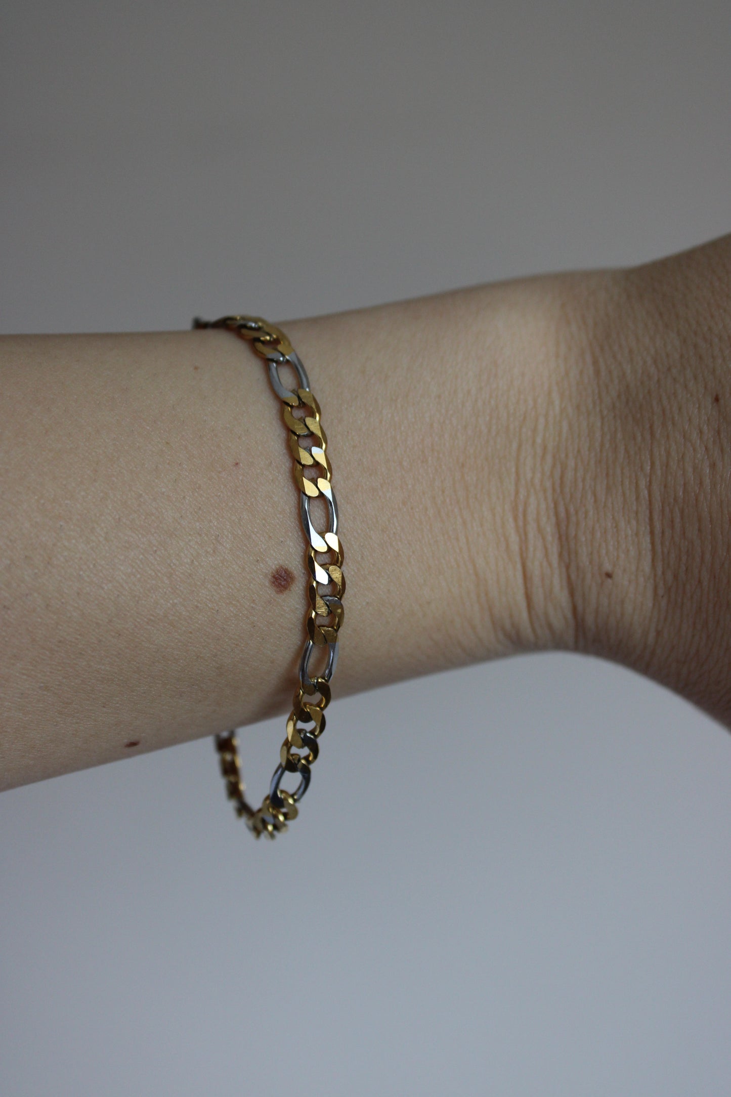 ANDREA - Pulsera Corte Figaro Acero Inoxidable