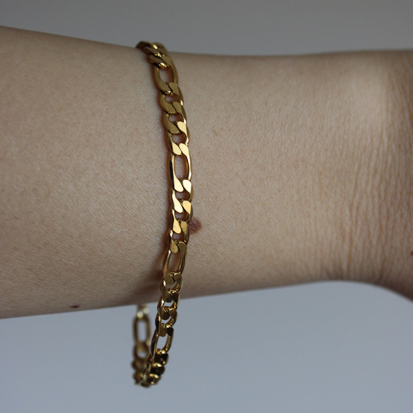 ANDREA - Pulsera Corte Figaro Acero Inoxidable