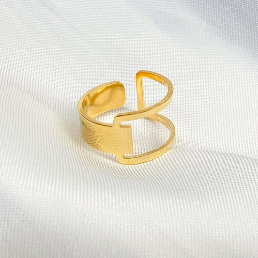 MARVIA - ANILLO AJUSTABLE LISO ACERO INOXIDABLE