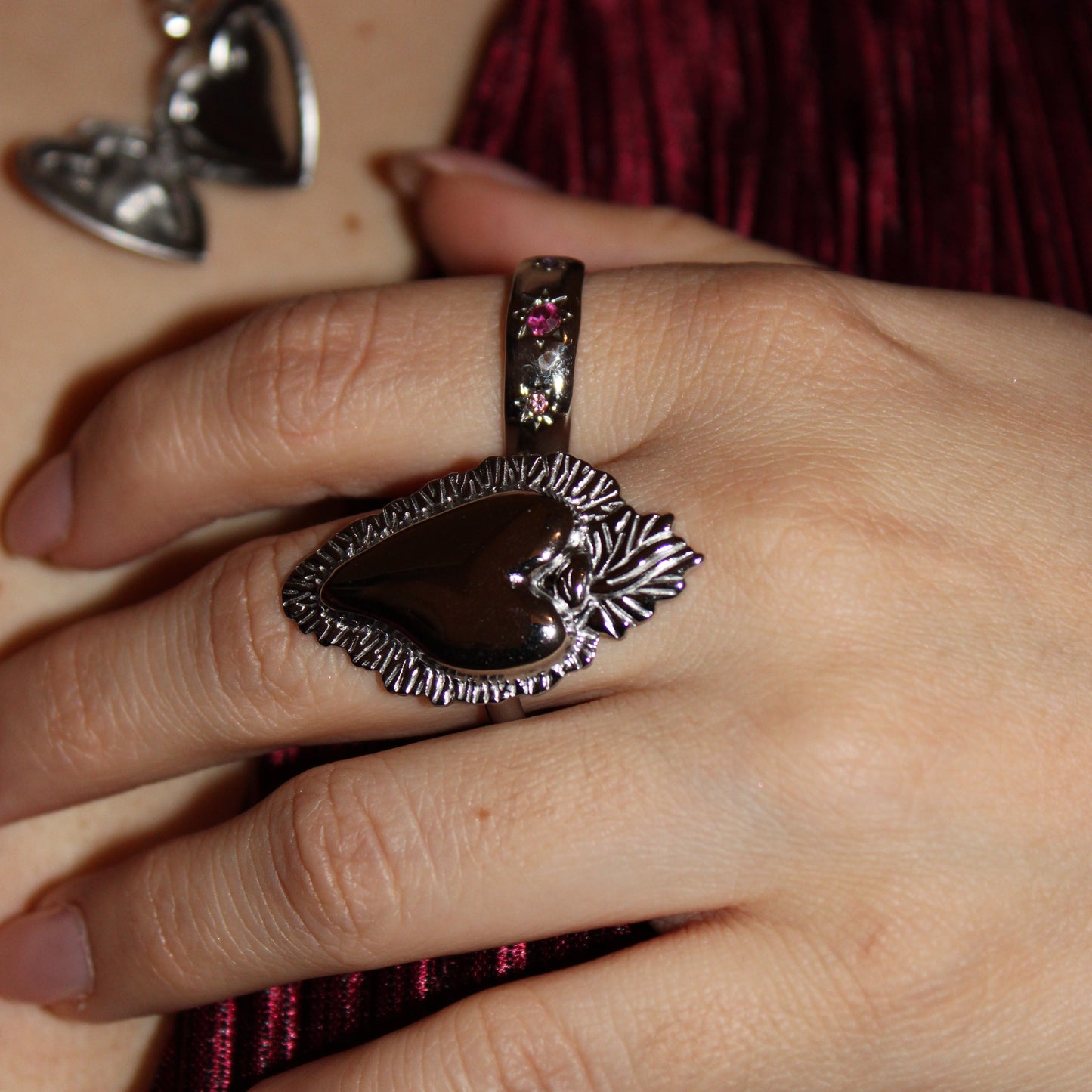 SERAFINA - Anillo Corazon Mexicano Ajustable