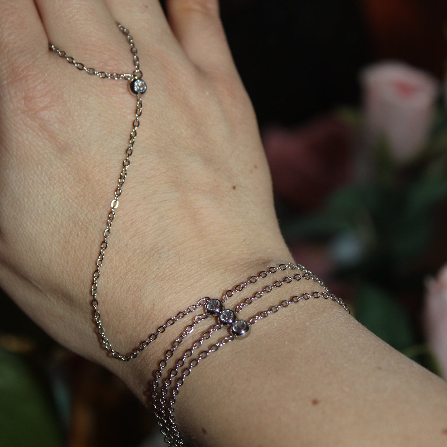 ALESSIA - PULSERA Y ANILLO ZIRCONIA ACERO INOXIDABLE