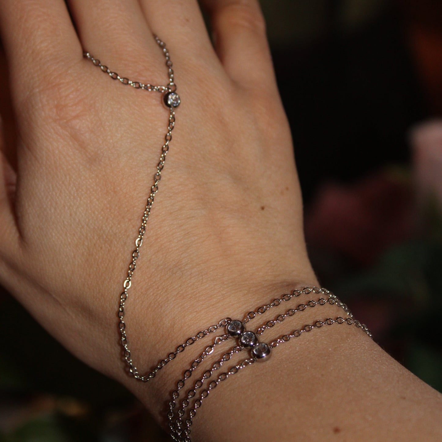 ALESSIA - PULSERA Y ANILLO ZIRCONIA ACERO INOXIDABLE