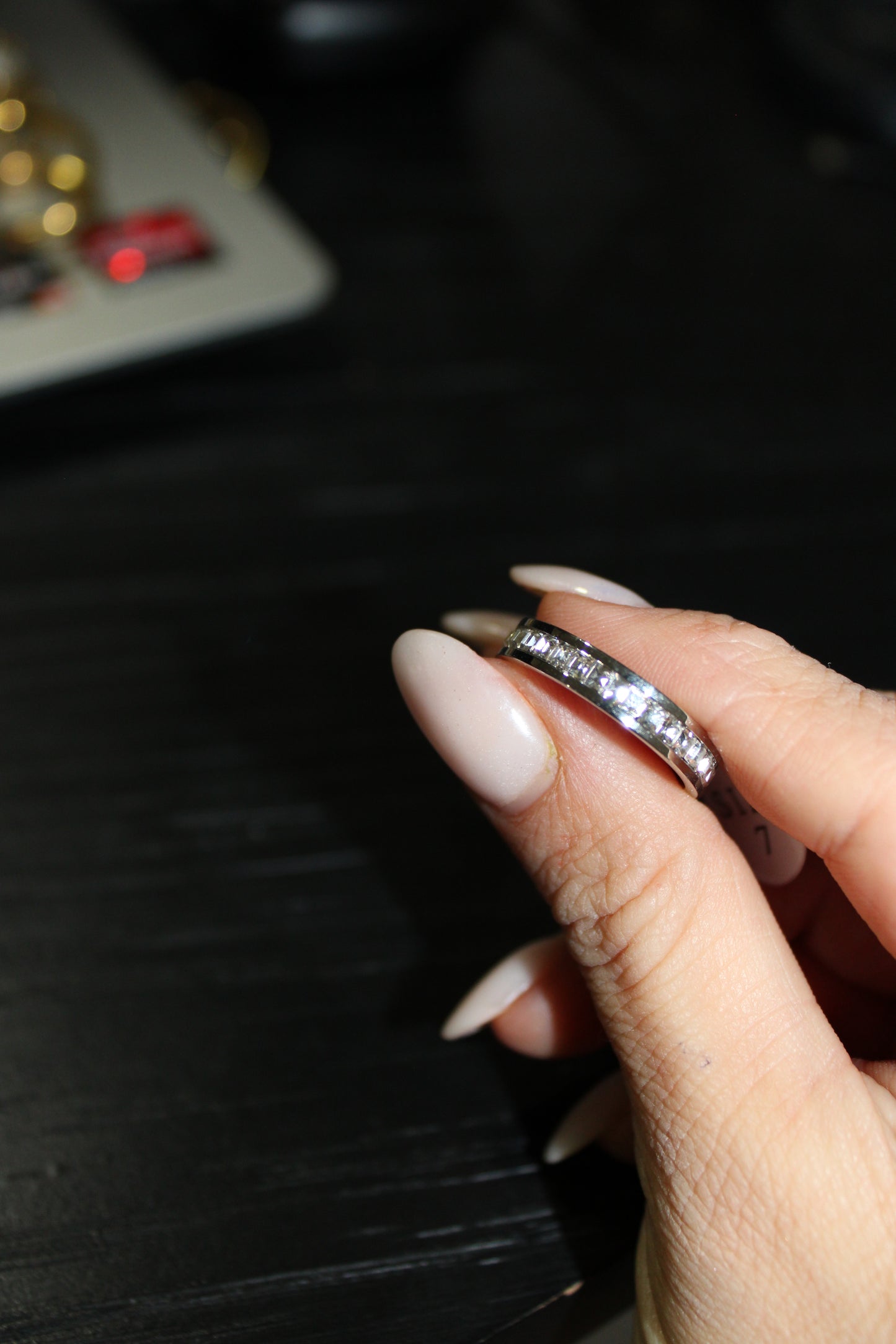 LESLIE - ANILLO CON ZIRCONIAS ACERO INOXIDABLE