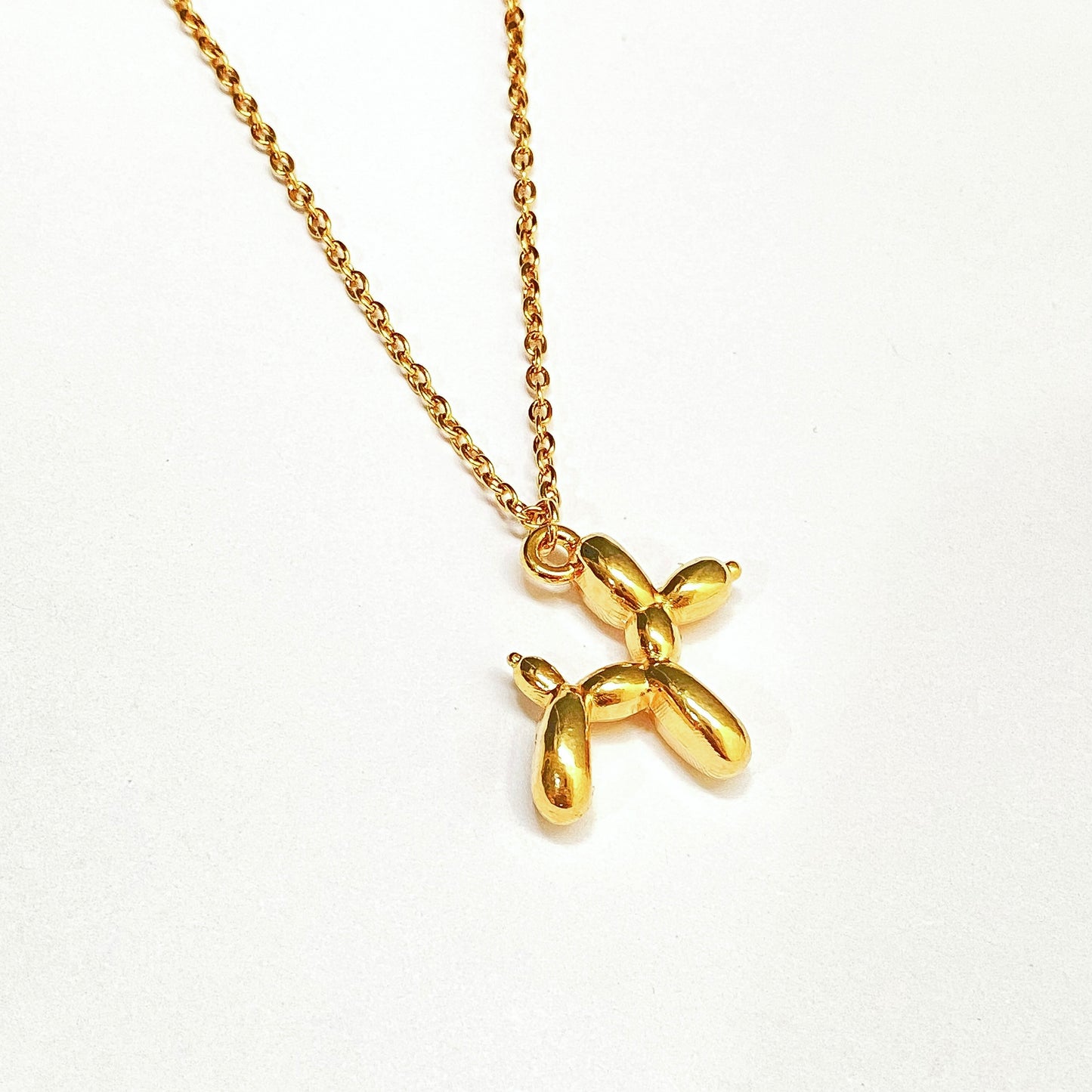 JIMENA - Gold Plated Balloon Dog Necklace