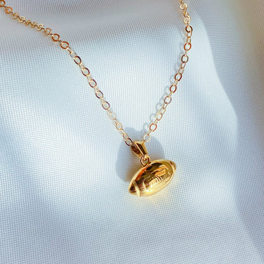 KIRSTEN - COLLAR BALON FUTBOL AMERICANO ACERO INOXIDABLE