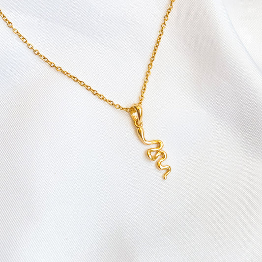 NAISEE - COLLAR SERPIENTE CHAPA DE ORO