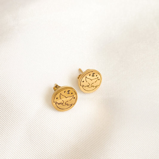 KYTZIA - ARETES COLA DE BALLENA ACERO INOXIDABLE