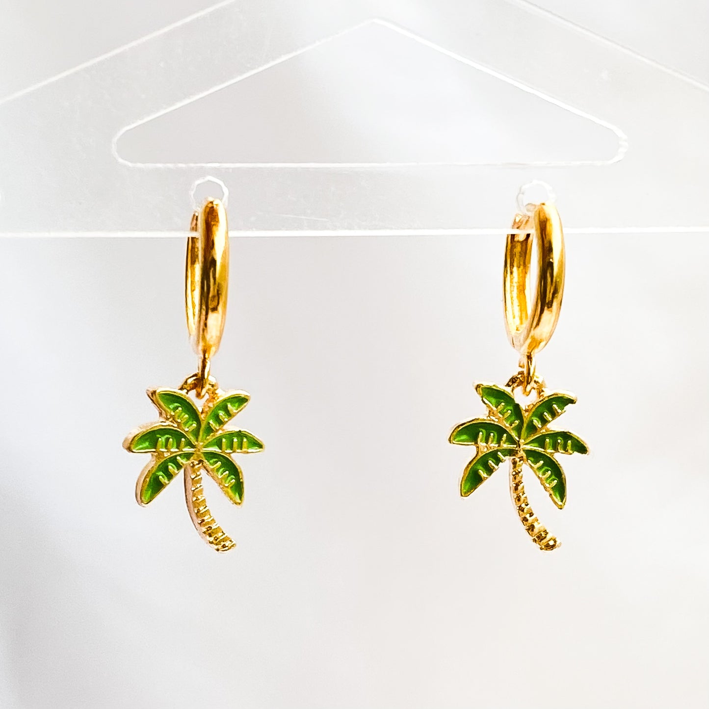 DANYA - 18k Gold Plated Hummingbird Hoops Earrings