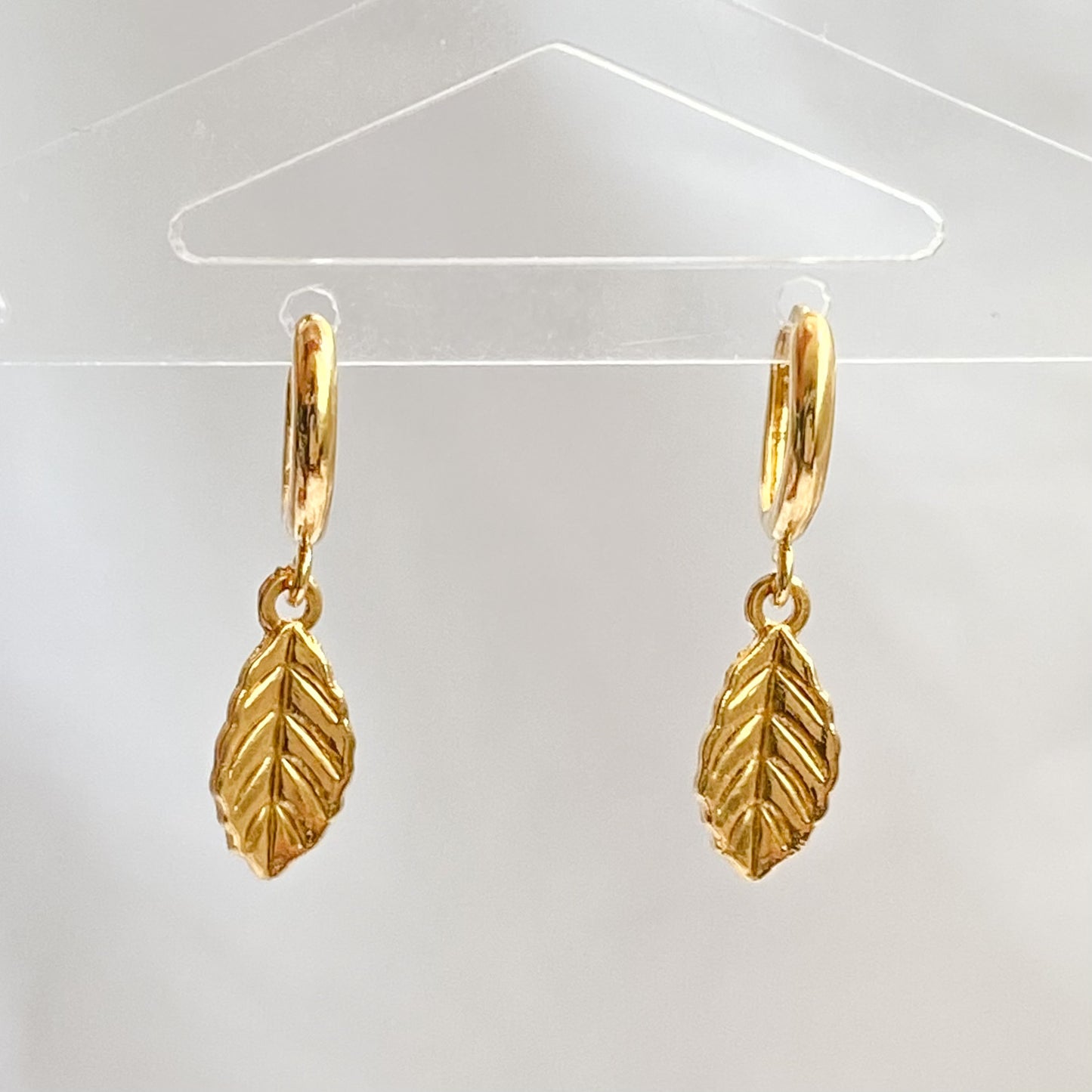 DANYA - 18k Gold Plated Hummingbird Hoops Earrings