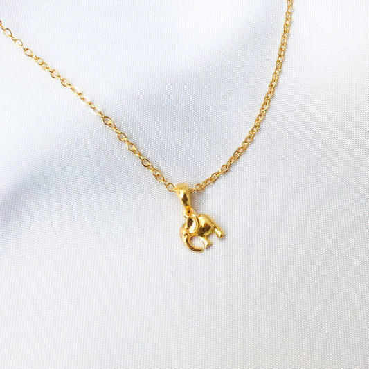NAOMI - Gold Plated Elephant Necklace