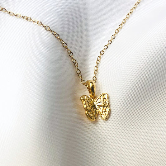 NINA - Gold Plated Butterfly Necklace