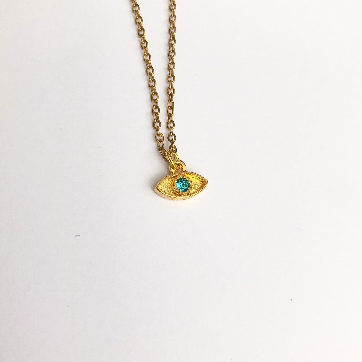 JAIDY - Blue Eye Boy Necklace Gold Plated